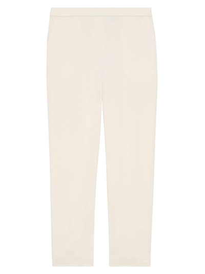 Shop Theory Women's Treeca Pull-on Trousers In Rice