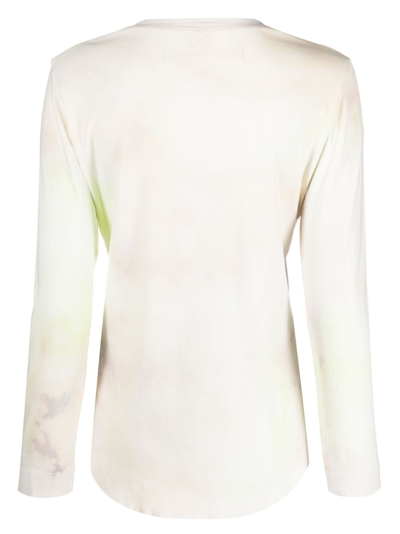 Shop Raquel Allegra Bleached Cotton Sweatshirt In Neutrals