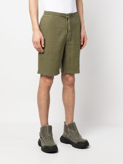 Shop Barbour Plain Deck Shorts In Green