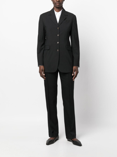 Brunello Cucinelli High-waisted Tailored Trousers In Black