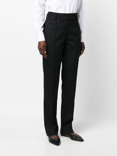 Brunello Cucinelli High-waisted Tailored Trousers In Black