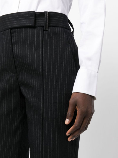 Brunello Cucinelli High-waisted Tailored Trousers In Black