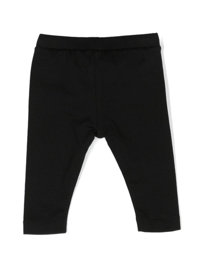 Moschino Logo-print Tracksuit Bottoms In Black