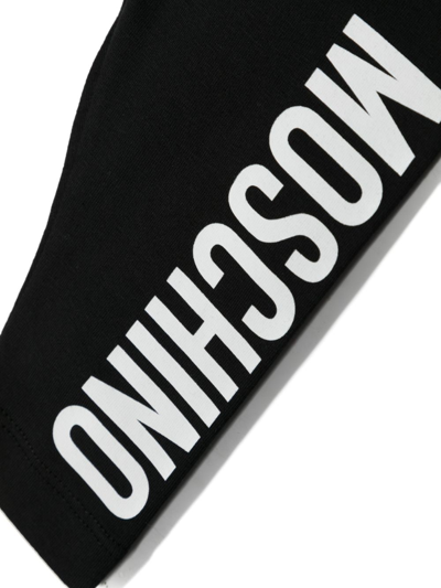 Moschino Logo-print Tracksuit Bottoms In Black