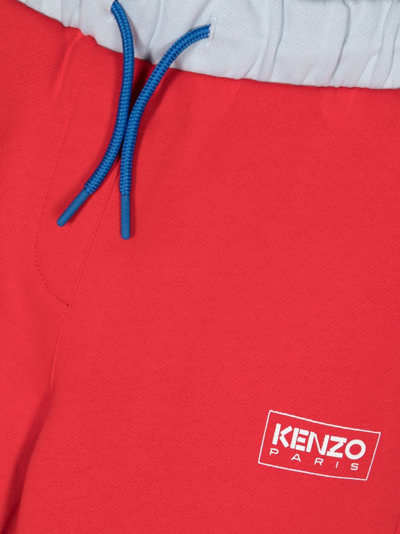 Shop Kenzo Logo-print Track Pants In Red