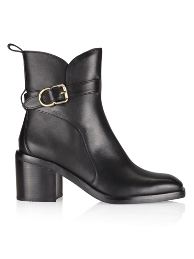 Shop 3.1 Phillip Lim / フィリップ リム Women's Alexa 70mm Ankle-strap Leather Boots In Black