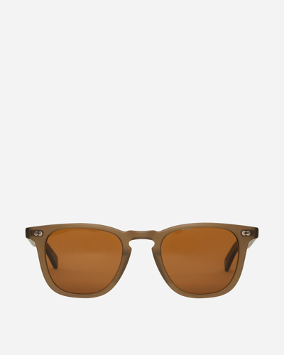 Shop Garrett Leight Brooks X Sunglasses Matte Olio In Brown