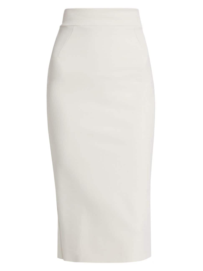 Shop Chiara Boni La Petite Robe Women's Delfina Pencil Skirt In Winter White