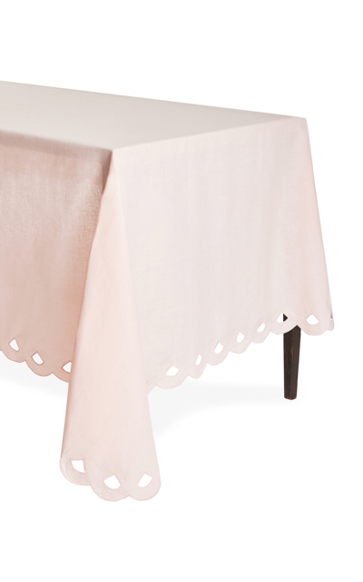 Shop Moda Domus Linen Tablecloth In Pink