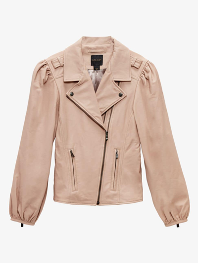 Shop As By Df Women's Mercury Recycled Leather Jacket In Parisian Rose