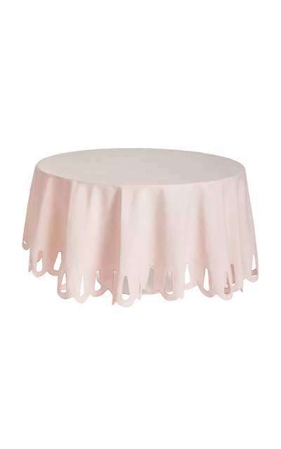 Shop Moda Domus Linen Tablecloth In Pink