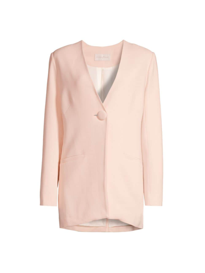 Shop Ginger & Smart Women's Paloma Lapelless Blazer In Baby Pink