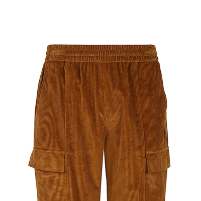 Shop Marcelo Burlon County Of Milan Brown Velvet Pants