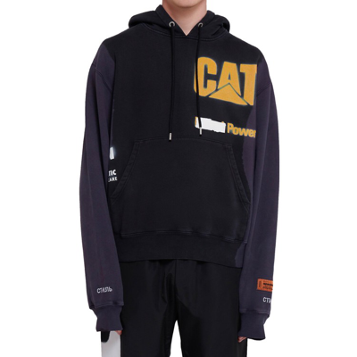 Shop Heron Preston Cat Hooded Sweatshirt In Black