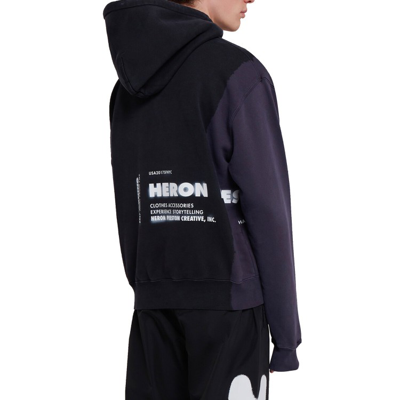 Shop Heron Preston Cat Hooded Sweatshirt In Black