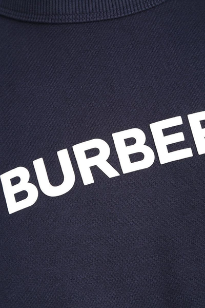 Shop Burberry Sweatshirt In Dark Charcoal Blue