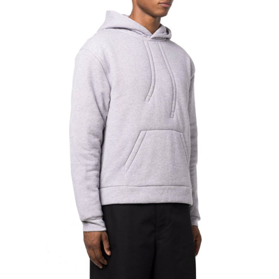 Shop Jacquemus Le Doudoune Padded Hoodie In Grey