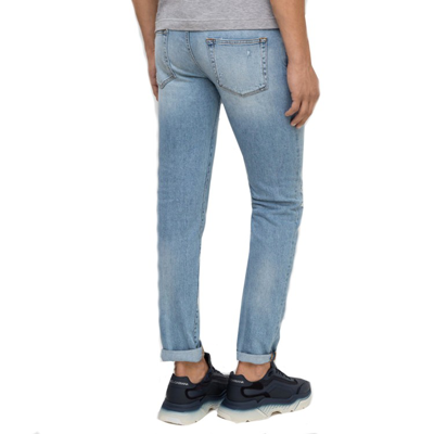 Shop Dolce & Gabbana Blue Cotton Denim Jeans