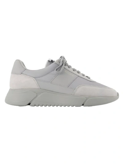 Shop Axel Arigato Genesis Monochrome Sneakers -  Grey - Leather