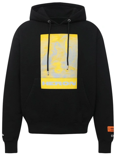 Shop Heron Preston Logo Hooded Sweatshirt In Black