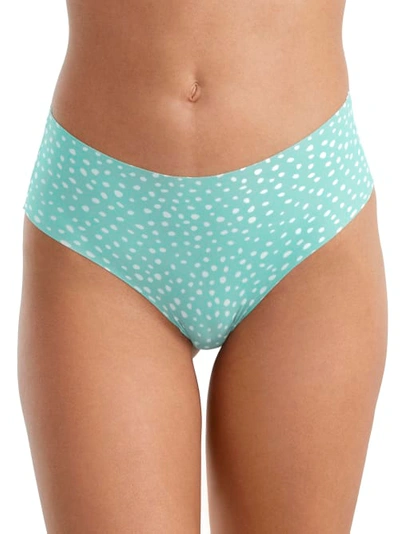 Shop Bare The Easy Everyday No Show Hipster In Lagoon Dot