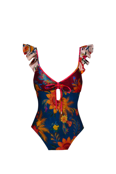 Shop Zimmermann Swimsuit In Multicolor