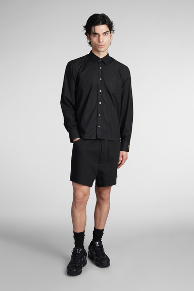 Shop Raf Simons Shirt In Black Cotton