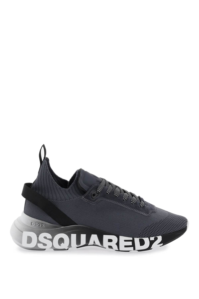Shop Dsquared2 Fly Sneakers In Grey (grey)
