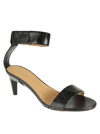 Shop Isabel Marant Ankle Strap Sandals In Black