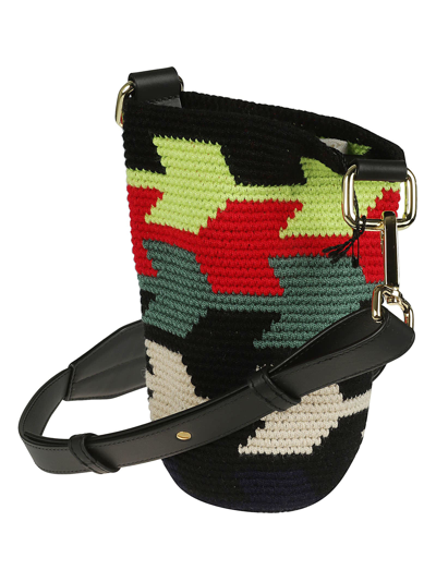 Shop Colville Knitted Bucket Bag In Multicolor