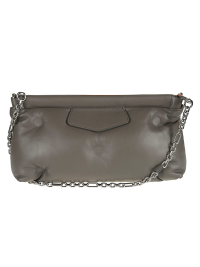Shop Maison Margiela Chain Strap Shoulder Bag In Grey