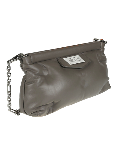 Shop Maison Margiela Chain Strap Shoulder Bag In Grey
