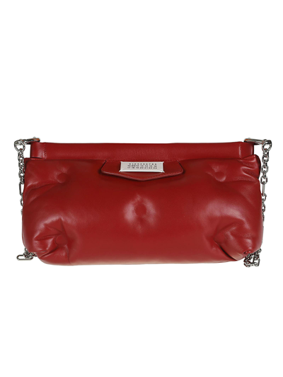 Shop Maison Margiela Chain Strap Shoulder Bag In Red