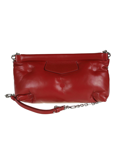 Shop Maison Margiela Chain Strap Shoulder Bag In Red