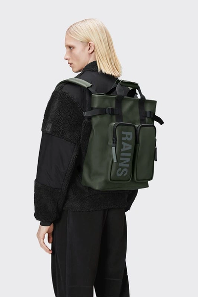 Shop Rains Texel Tote Backpack In Black