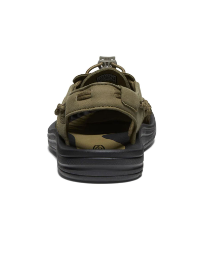 Shop Keen Green Two-cord Construction Sandals In Verde