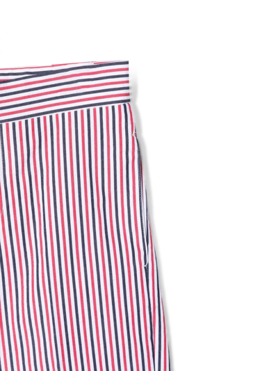 Shop Thom Browne Classic Backstrap Short In Seersucker Stripe In Multicolor