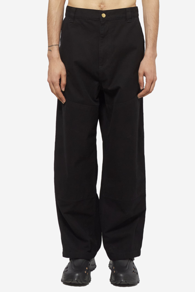 Shop Carhartt Wide Panel Pants In Black