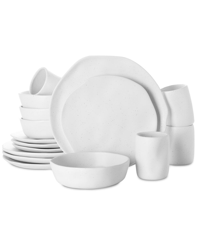 Shop Stone By Mercer Project Stone Lain By Mercer Project Hekonda 16pc Stoneware Debossed Dinnerware Set