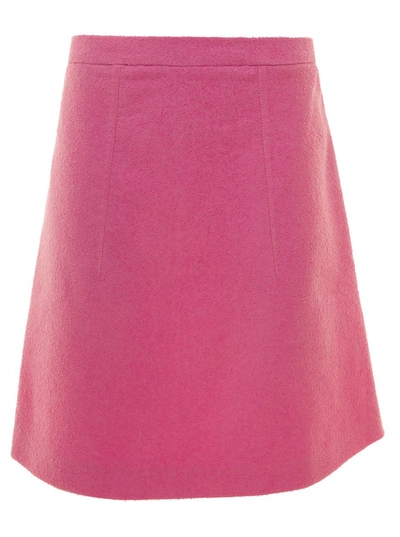 Shop Patou Pink A-line Mini-skirt In Polyester Woman