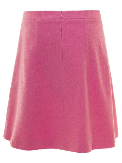 Shop Patou Pink A-line Mini-skirt In Polyester Woman
