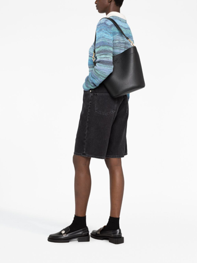 Tory Burch Mcgraw Bucket Bag In Black