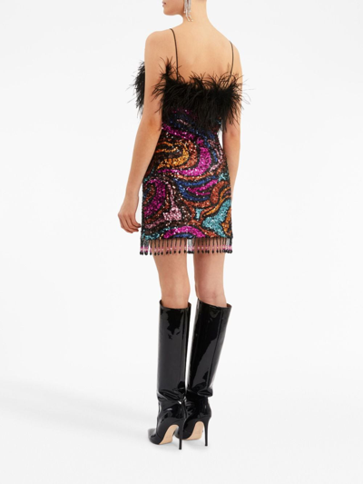 Shop Rebecca Vallance Kiki Sequined Minidress In Multicolour