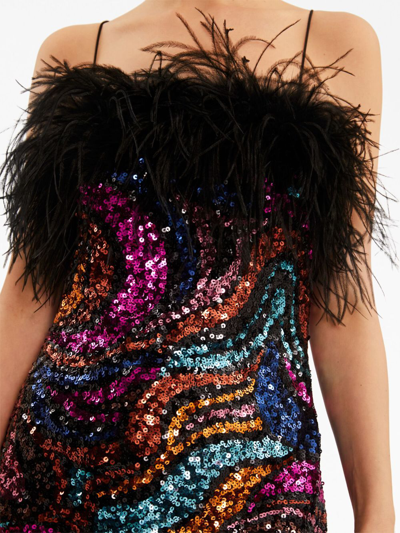 Shop Rebecca Vallance Kiki Sequined Minidress In Multicolour