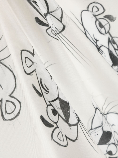 Monnalisa Logo-print Scarf In Neutrals