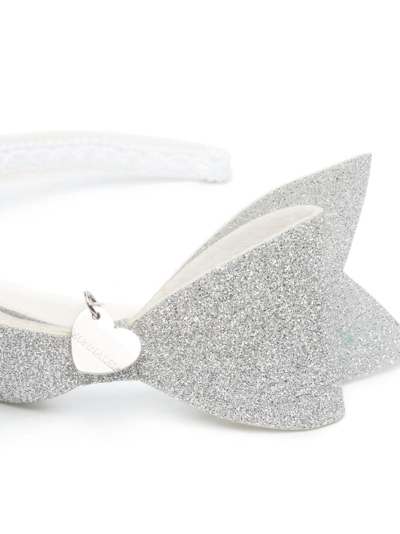 Shop Monnalisa Bow-detail Headband In White