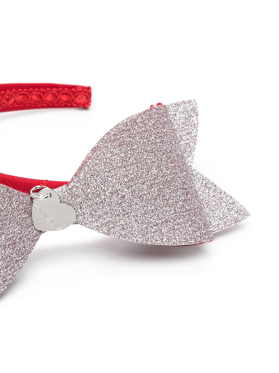 Monnalisa Bow-detail Headband In Red