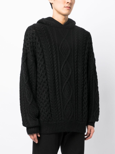 Shop Essentials Logo-print Mock-neck Sweatshirt In Black