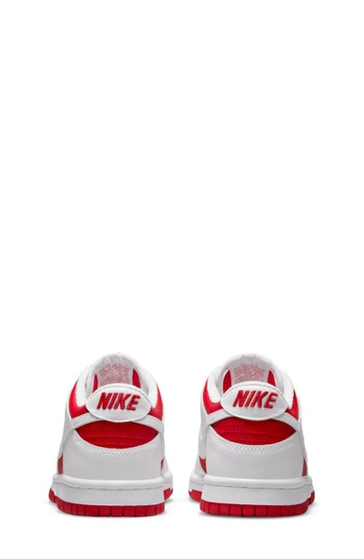 Nike 'dunk Low' Sneaker In University Red/ White/ Orange