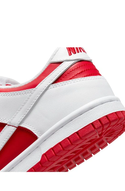 Nike 'dunk Low' Sneaker In University Red/ White/ Orange